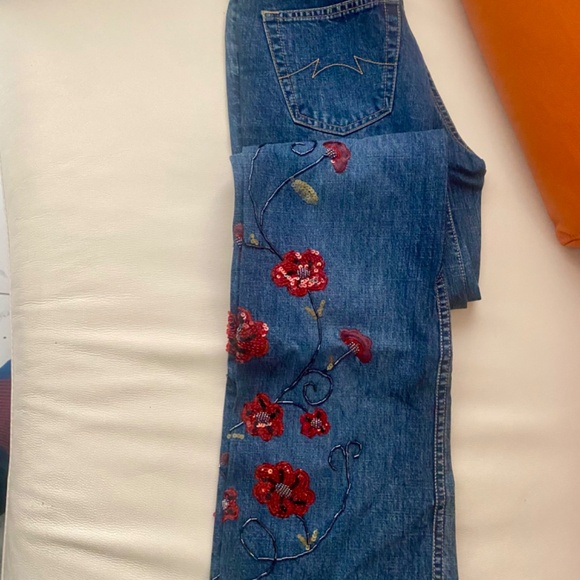 Ladies Parasuco Embellished Extreme Fit Jeans Sz 34 - Picture 3 of 8